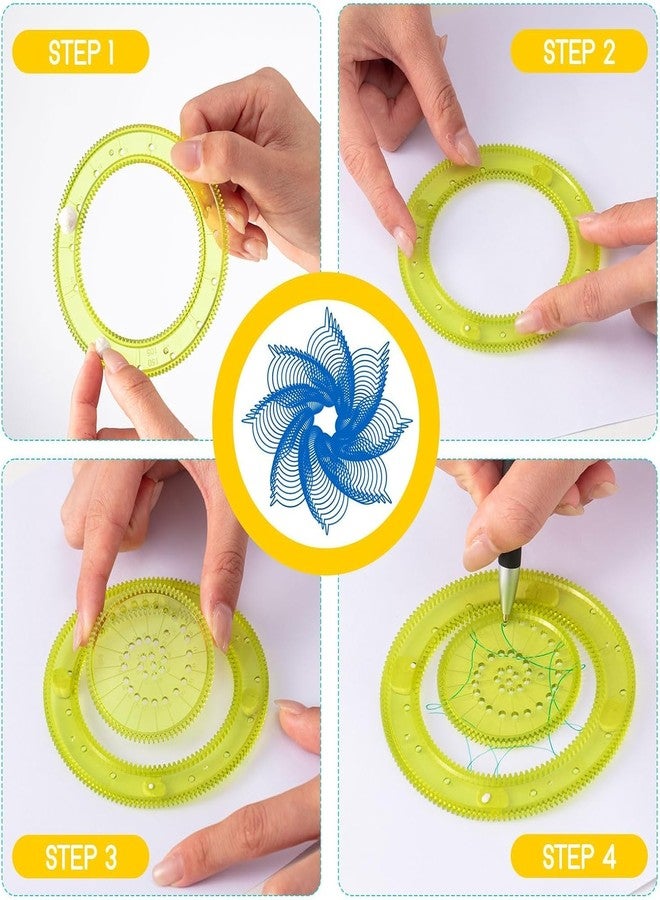 squishy 27Pcs Spirograph Set for Kids, Magic Kit, Creative Drawing Toy for Kids, Ideal Birthday Return Gift for Boys and Girls - Image 2